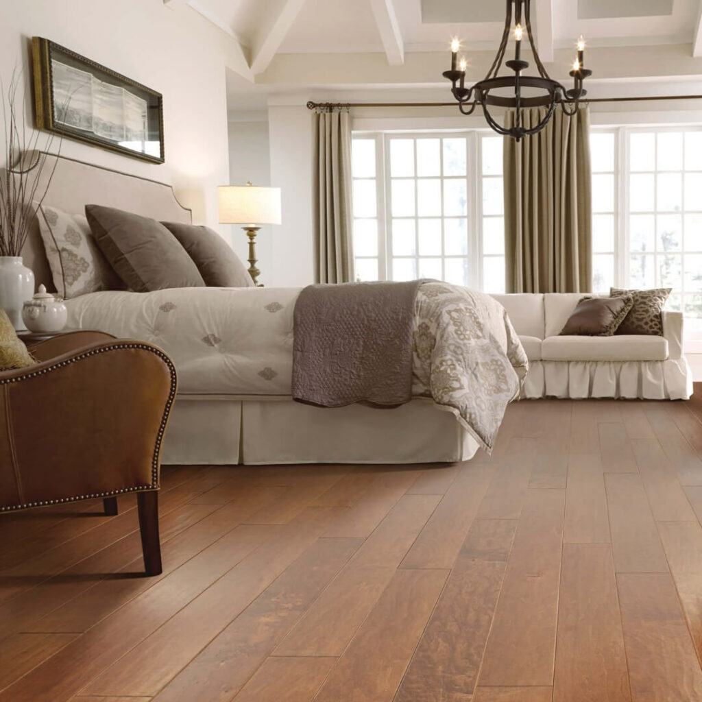 Bedroom hardwood | Stearns Flooring.